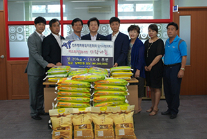 Gangseo-gu Busan Municipal Chapter donates 402kg of rice for needy people