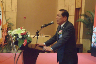 Greetings by Lee Hun-bok, Vice-chairperson of the China Municipal Chapter