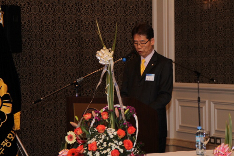 Opening speech by Bang Jong-seok, Head of the Western South America Municipal Chapter